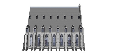 教堂草图大师模型下载、教堂su模型下载