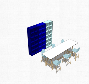 现代简约会议桌su模型，会议桌sketchup模型下载