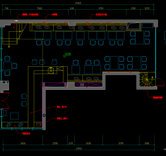 现代西餐厅CAD图纸，西餐厅CAD建筑图纸下载