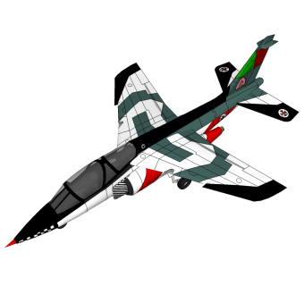 德法Alpha-Je阿尔法教练机草图大师模型，教练机SU模型下载