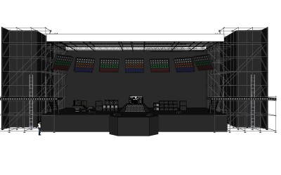 现代舞台草图大师模型，舞台SU模型下载