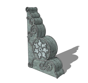 抱鼓石sketchup模型下载，抱鼓石草图大师模型