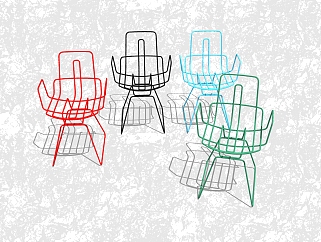 现代简约<em>休闲椅</em>sketchup模型，单人椅草图大师模型下载
