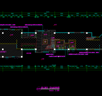 川味餐饮火锅店室内装修图，火锅店CAD整套布置图下载