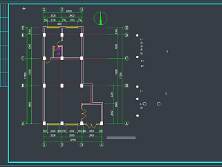 某药房平面图CAD施工图，办公空间CAD施工图纸下载