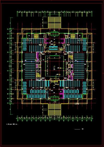 师范学院教学楼施工图CAD图纸