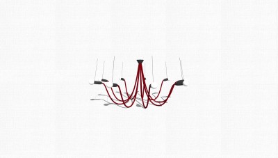 现代吊灯草图大师模型，吊灯skp模型下载
