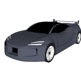 现代汽车免费su模型，现代汽车sketchup模型，汽车su素材下载