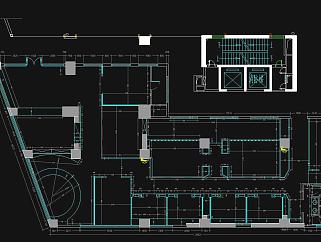 网吧CAD设计施工图，网吧室内设计图纸下载