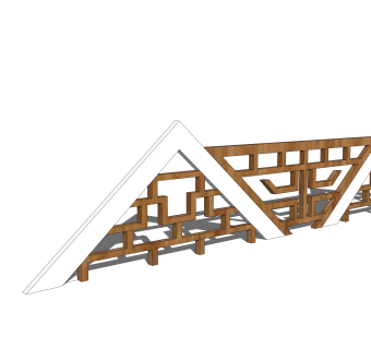 中式栏杆SU模型，栏杆SKB文件下载