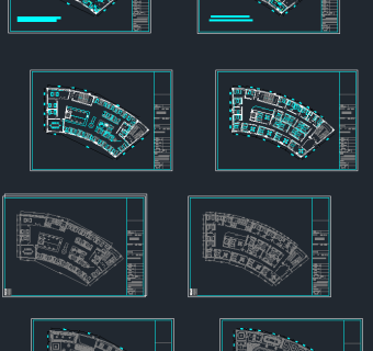 松江咖啡馆施工图，咖啡馆CAD图纸下载