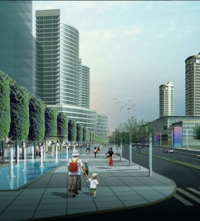 街道节点效果图