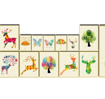 北欧风格挂画装饰画sketchup模型下载