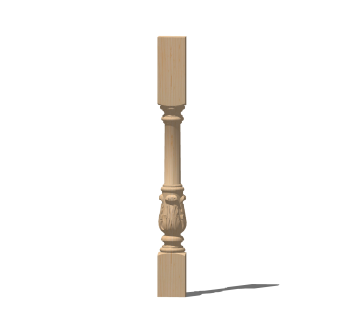 中式栏杆SU模型，栏杆SKB文件下载