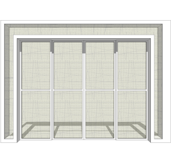 入户门草图大师模型，室内门SU模型下载