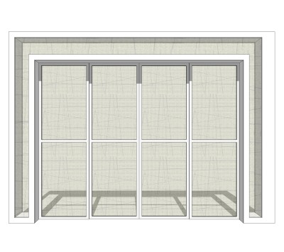 入户门草图大师模型，室内门SU模型下载