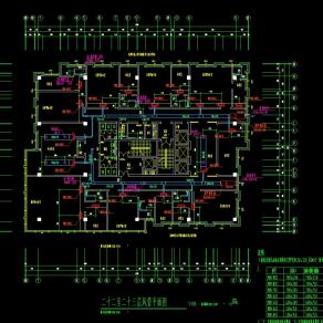 某二十六层综合楼中央空调CAD施工图，综合楼中央空调CAD图纸下载