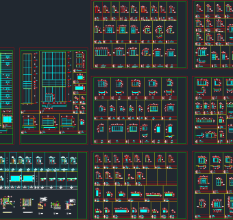 千种常用CAD门窗节点大样工程图纸，cad建筑施工图纸下载