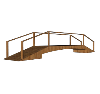 现代桥梁草图大师模型下载，sketchup桥梁su模型分享