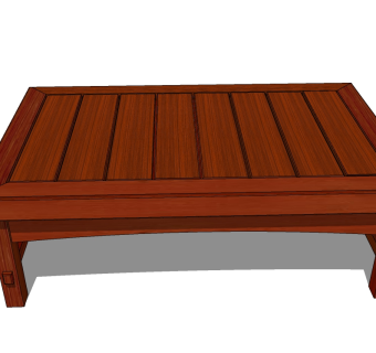 日式单桌SU模型下载，桌子草图大师模型