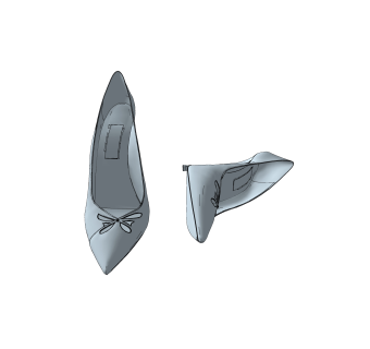 现代白色高跟鞋草图大师模型,服装店衣架su模型下载