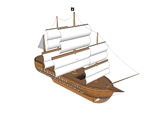 现代帆船<em>免费su模型</em>，现代帆船sketchup模型下载