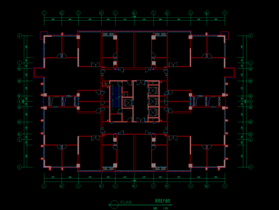 大厦办公室装饰全套CAD施工图，办公楼CAD建筑图纸下载