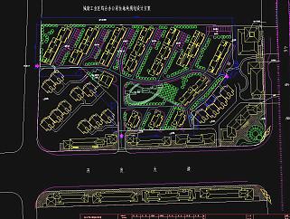 小区平面规划施工图CAD图纸下载