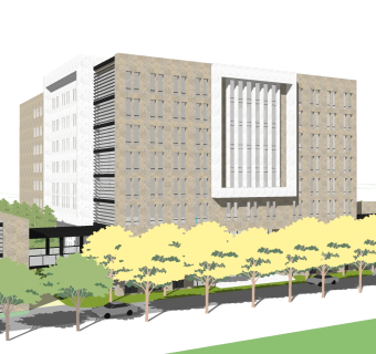 现代办公楼草图大师模型，办公楼sketchup模型免费下载