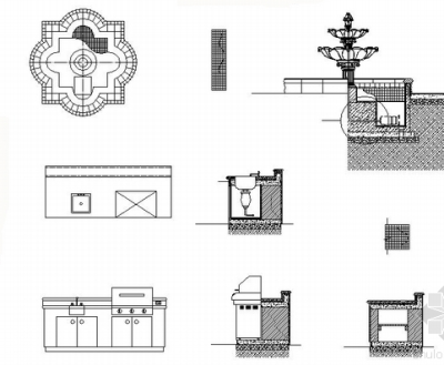 烧烤<a href=https://www.yitu.cn/su/7053.html target=_blank class=infotextkey>亭</a><a href=https://www.yitu.cn/sketchup/shuijing/index.html target=_blank class=infotextkey><a href=https://www.yitu.cn/su/5628.html target=_blank class=infotextkey>水</a>景</a>施工图