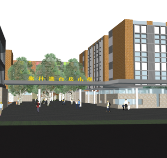 现代学校免费su模型，学校skb文件下载