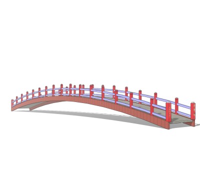 拱桥草图大师模型下载，sketchup拱桥模型分享