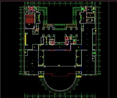 烈士纪念馆施工图CAD图纸，纪念馆cad设计图纸下载