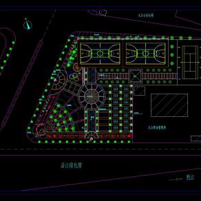 特色广场景观cad设计图纸，广场景观cad设计图纸下载