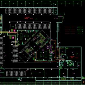 医院病房大楼空调管线cad施工设计图，空调CAD设计图纸下载