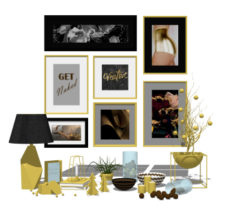 北欧装饰画桌面摆件草图大师模型,现代装饰品su模型下载