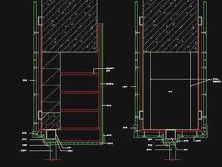 原创实木门施工图CAD大样图，实木门大样CAD图纸下载