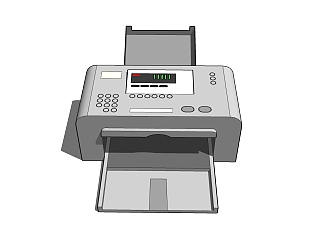  现代打印机草图大师模型，打印机su模型下载