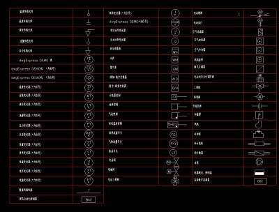 弱电标准图例汇总CAD图纸