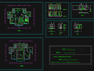 多层住宅建筑图，住宅CAD图纸下载