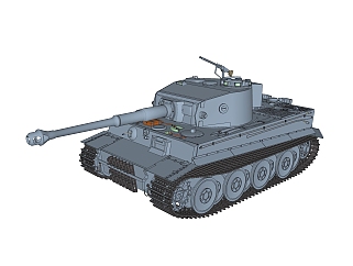德国六号Tiger<em>虎式</em>重型坦克su<em>模型</em>，坦克草图大师<em>模型</em>...
