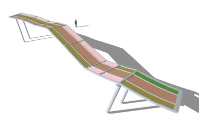 现代造型长廊草图大师模型，造型长廊sketchup模型下载