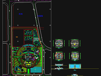 医院方案设计图施工图，医院CAD图纸下载