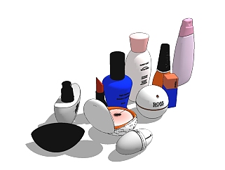 现代化妆品草图大师模型，化妆品sketchup模型下载