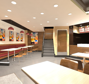 快餐厅CAD图纸，餐厅cad设计图纸下载