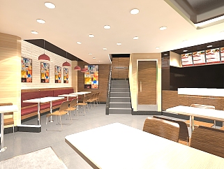 快餐厅CAD图纸，餐厅cad设计图纸下载
