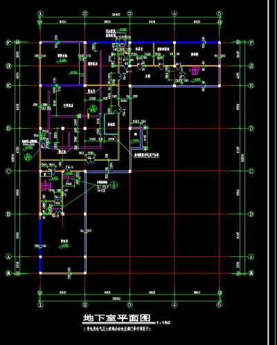 商场超市CAD建筑图纸，商场超市CAD施工图下载