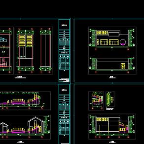 四合院建筑别院CAD图纸下载