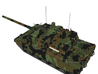 现代<em>坦克</em>草图大师<em>模型</em>，<em>坦克sketchup模型</em>下载