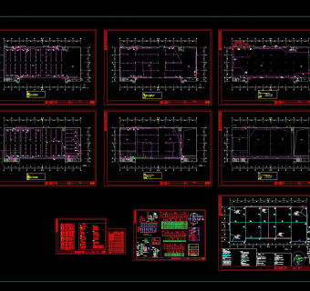 厂房车间电气设计案例施工图CAD图纸